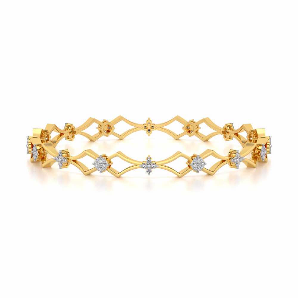 Garland Silver Bangles - Yellow Gold - Image 4