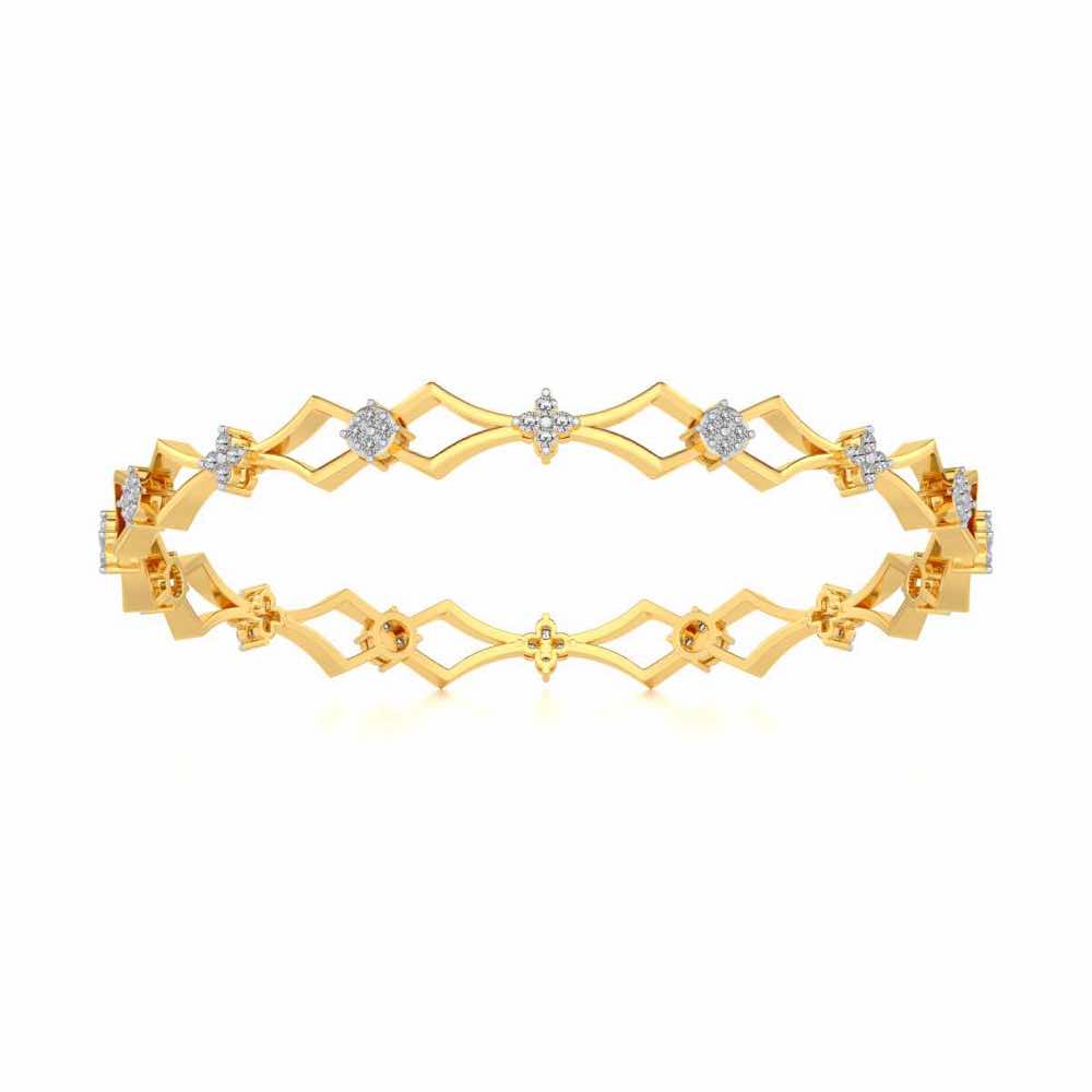 Garland Silver Bangles - Yellow Gold - Image 5