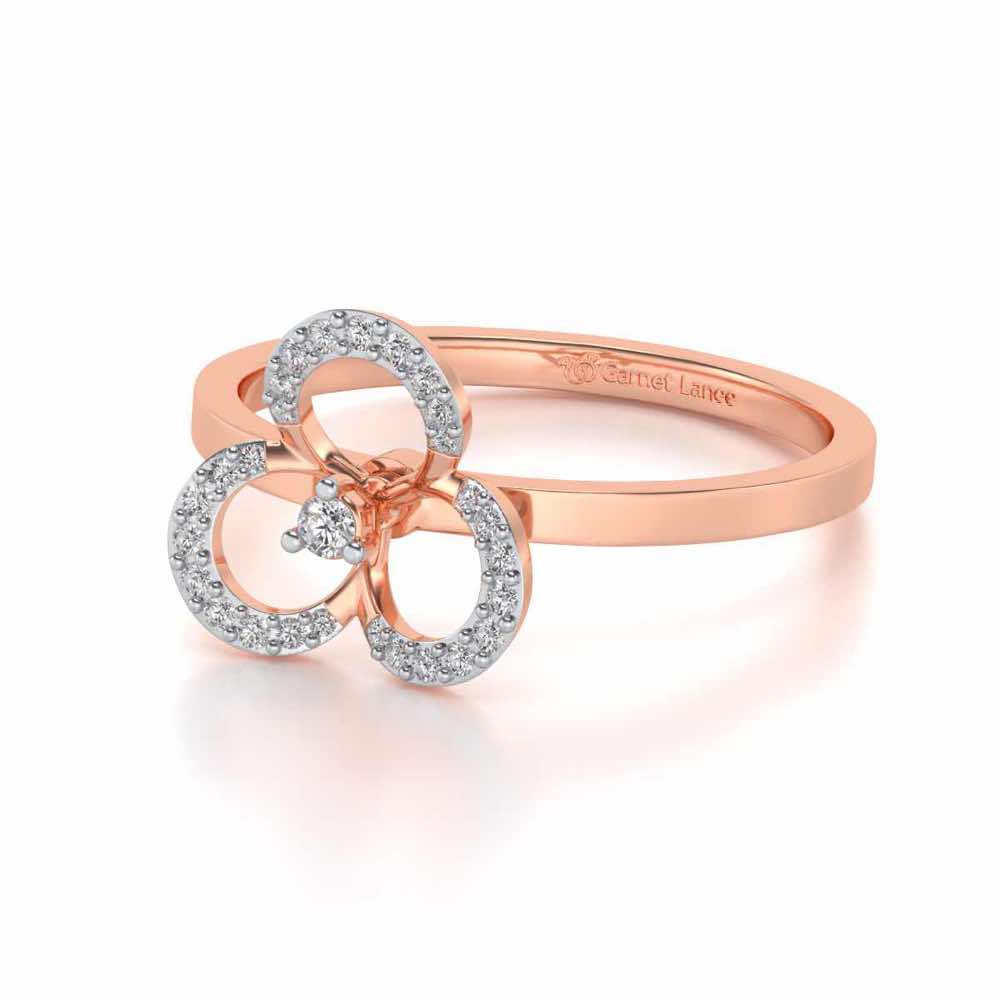Gaurangi Silver Ring - Rose Gold - Image 2