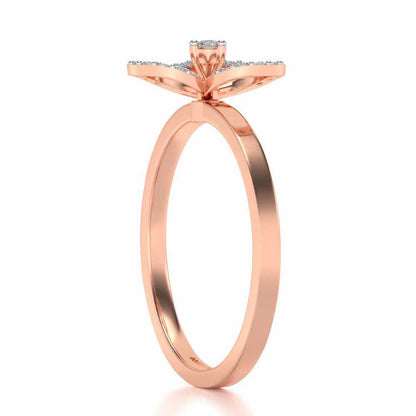 Gaurangi Silver Ring - Rose Gold - Image 3
