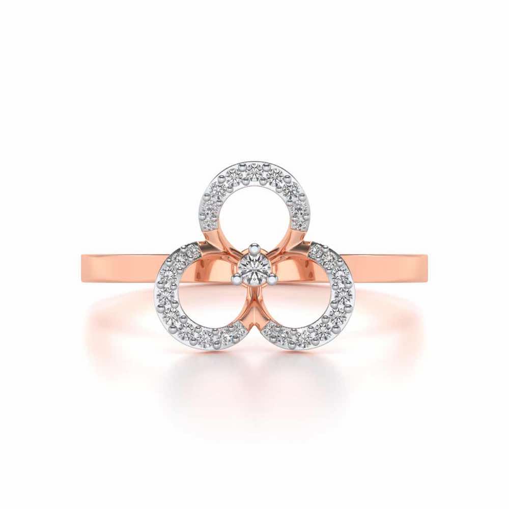 Gaurangi Silver Ring - Rose Gold - Image 4