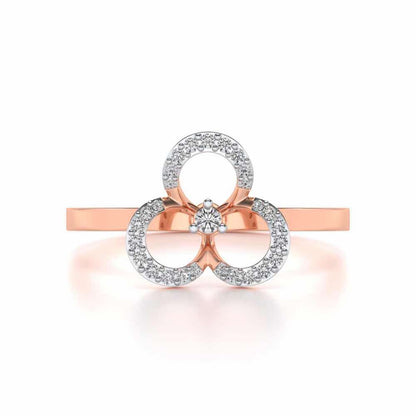 Gaurangi Silver Ring - Rose Gold - Image 4