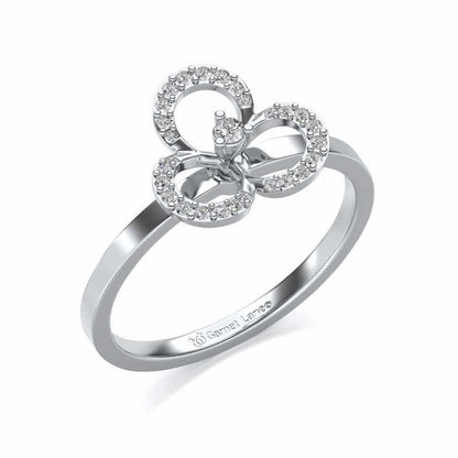 Gaurangi Silver Ring - White Gold - Image 1