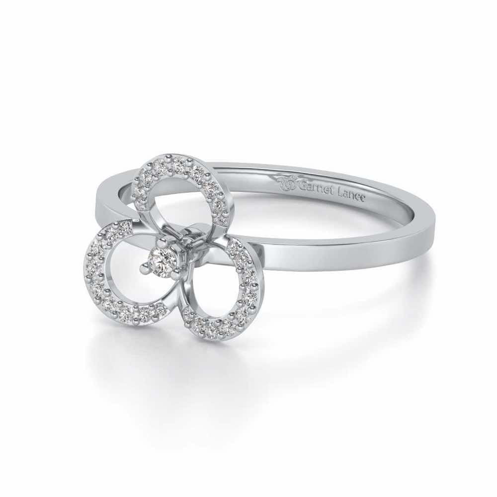 Gaurangi Silver Ring - White Gold - Image 2