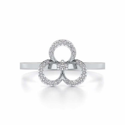 Gaurangi Silver Ring - White Gold - Image 4
