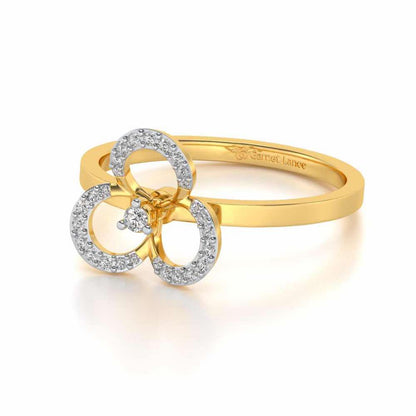 Gaurangi Silver Ring - Yellow Gold - Image 2