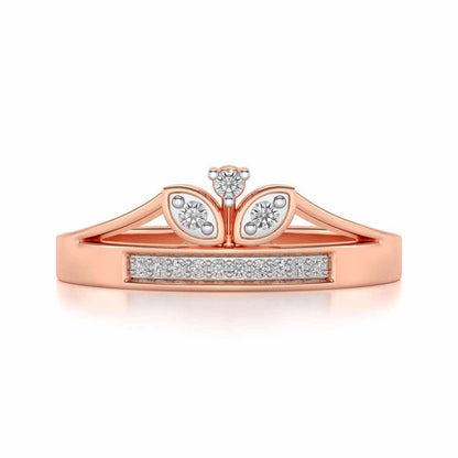 Gauri Silver Ring - Rose Gold - Image 4