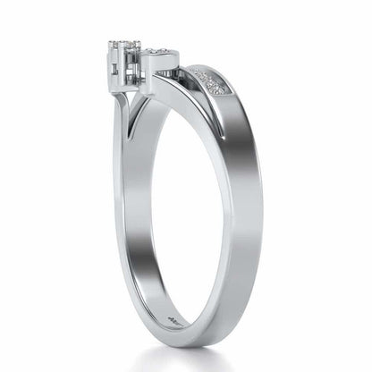 Gauri Silver Ring - White Gold - Image 3