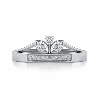 Gauri Silver Ring - White Gold - Image 4
