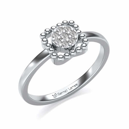 Gayatri Silver Ring - White Gold - Image 1