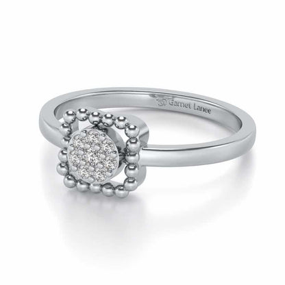 Gayatri Silver Ring - White Gold - Image 2