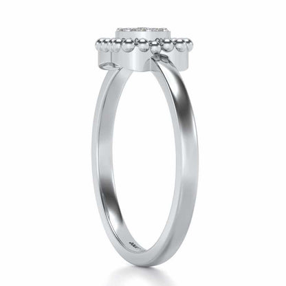 Gayatri Silver Ring - White Gold - Image 3