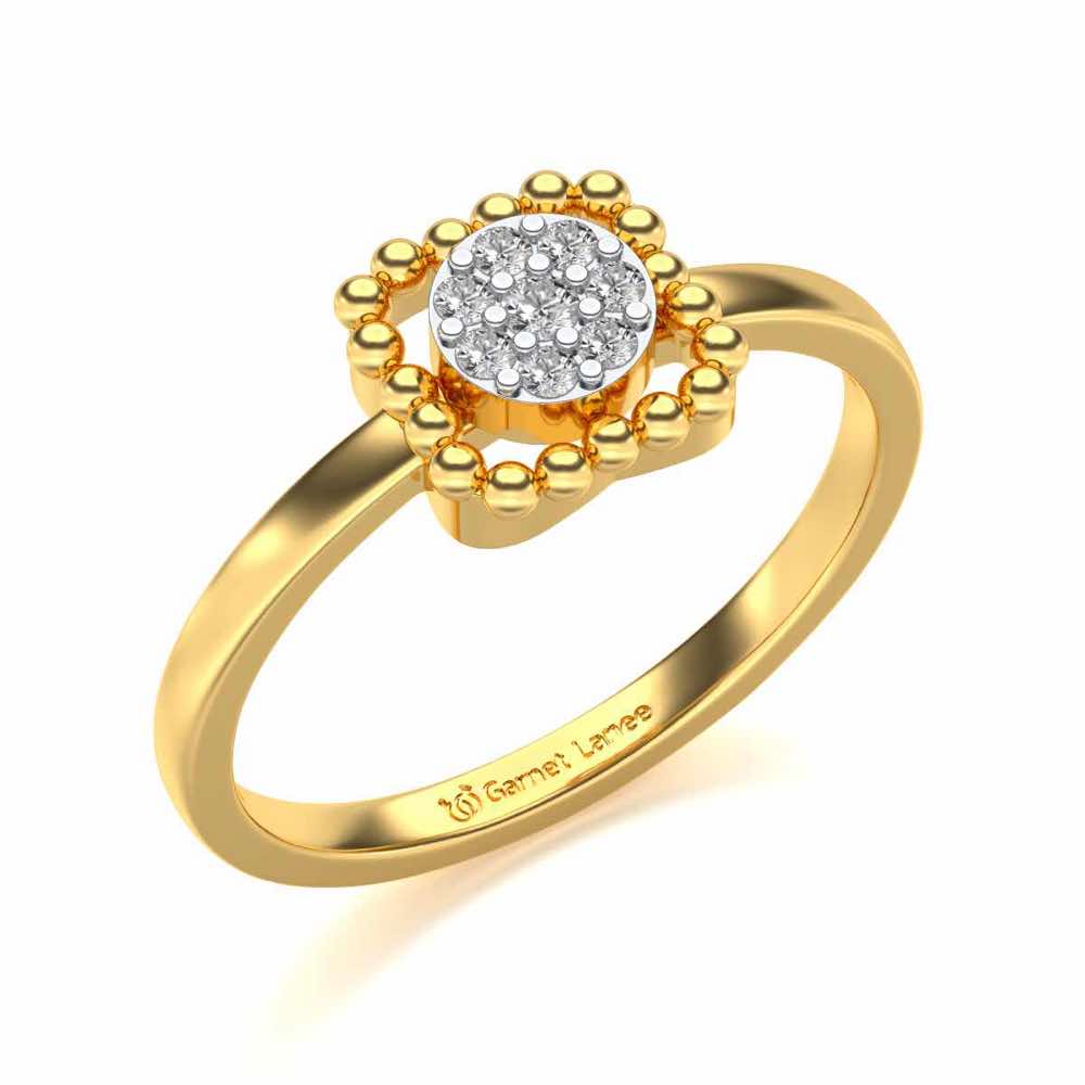 Gayatri Silver Ring - Yellow Gold - Image 1