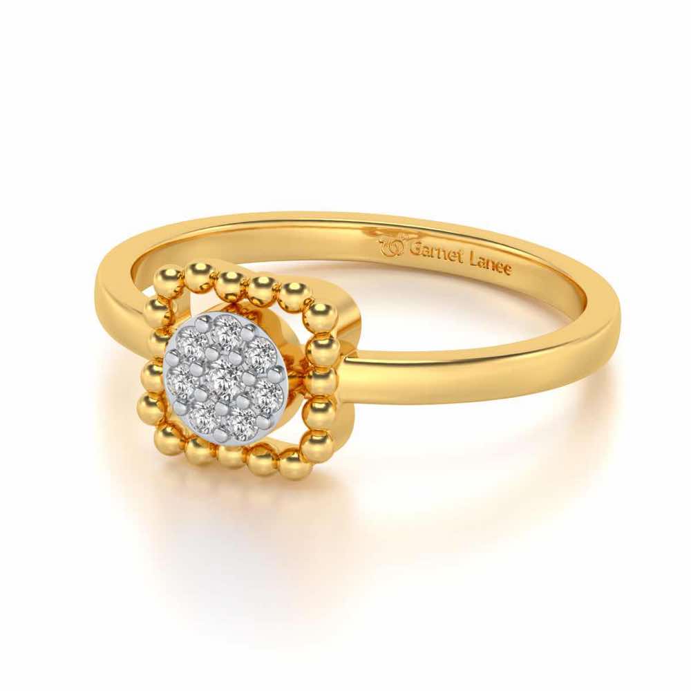 Gayatri Silver Ring - Yellow Gold - Image 2