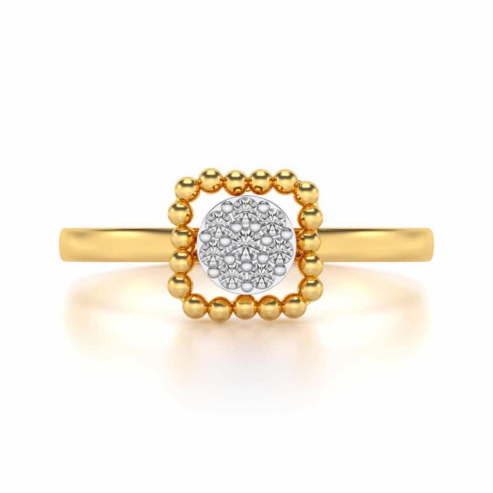 Gayatri Silver Ring - Yellow Gold - Image 4