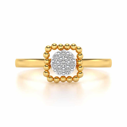 Gayatri Silver Ring - Yellow Gold - Image 4