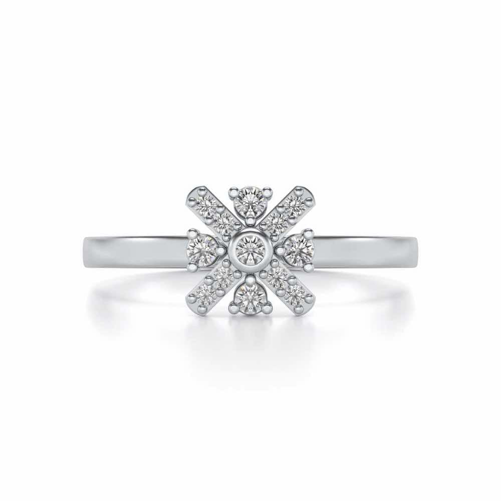 Geetika Diamone Ring - White Gold - Image 4