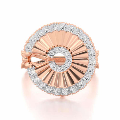 Gem Glimpse Silver Ring - Rose Gold - Image 4