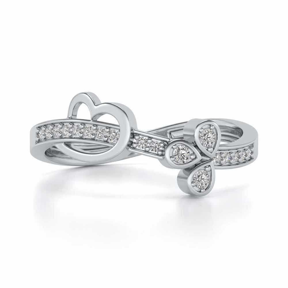 Genteel Silver Ring - White Gold - Image 4
