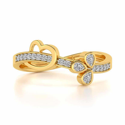 Genteel Silver Ring - Yellow Gold - Image 4
