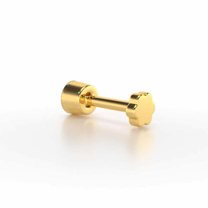 Gentle Radiance Silver Nosepin - Yellow Gold - Image 4