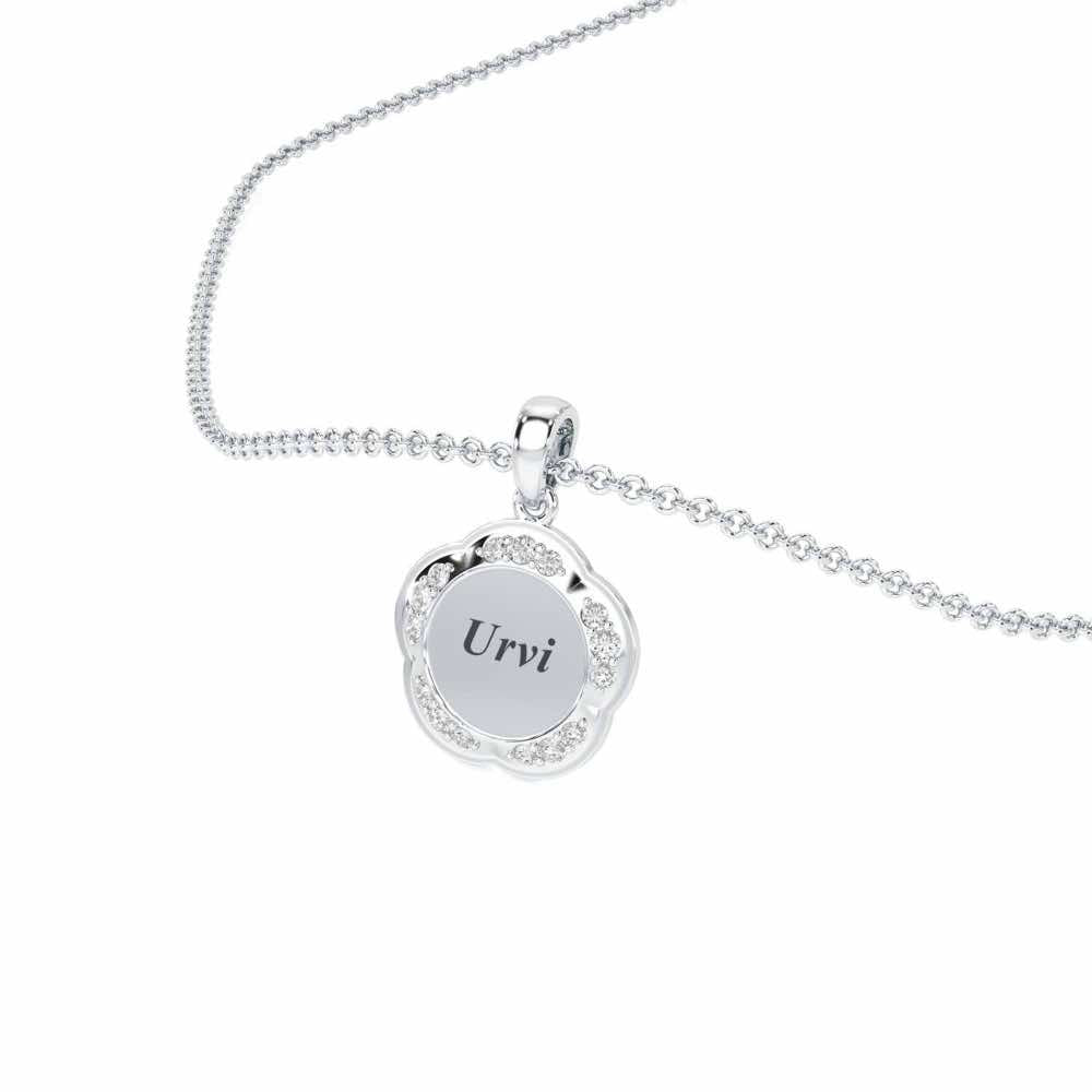 Glamaria Silver Pendant_ - White Gold - Image 2