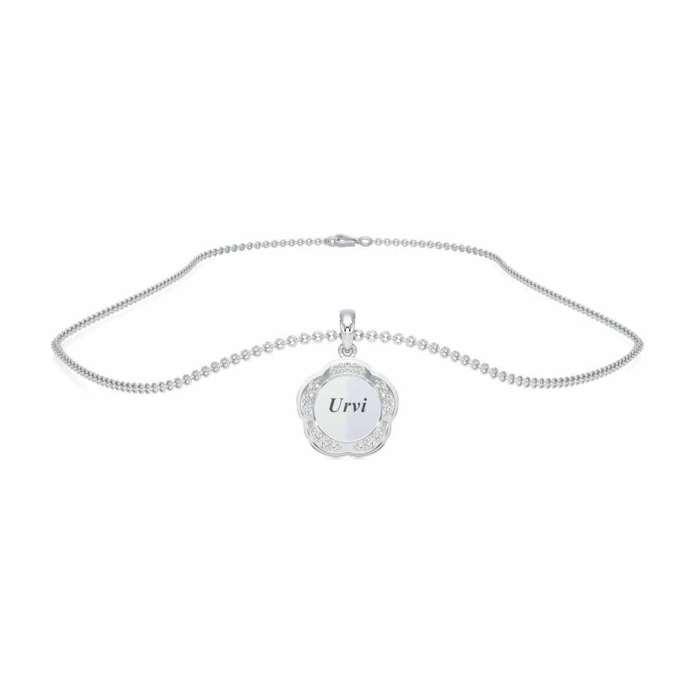 Glamaria Silver Pendant_ - White Gold - Image 3