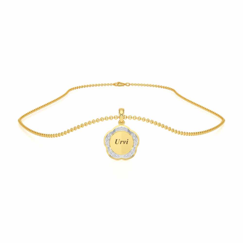 Glamaria Silver Pendant_ - Yellow Gold - Image 3