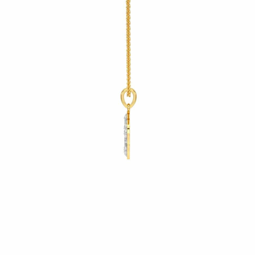 Glamaria Silver Pendant_ - Yellow Gold - Image 4