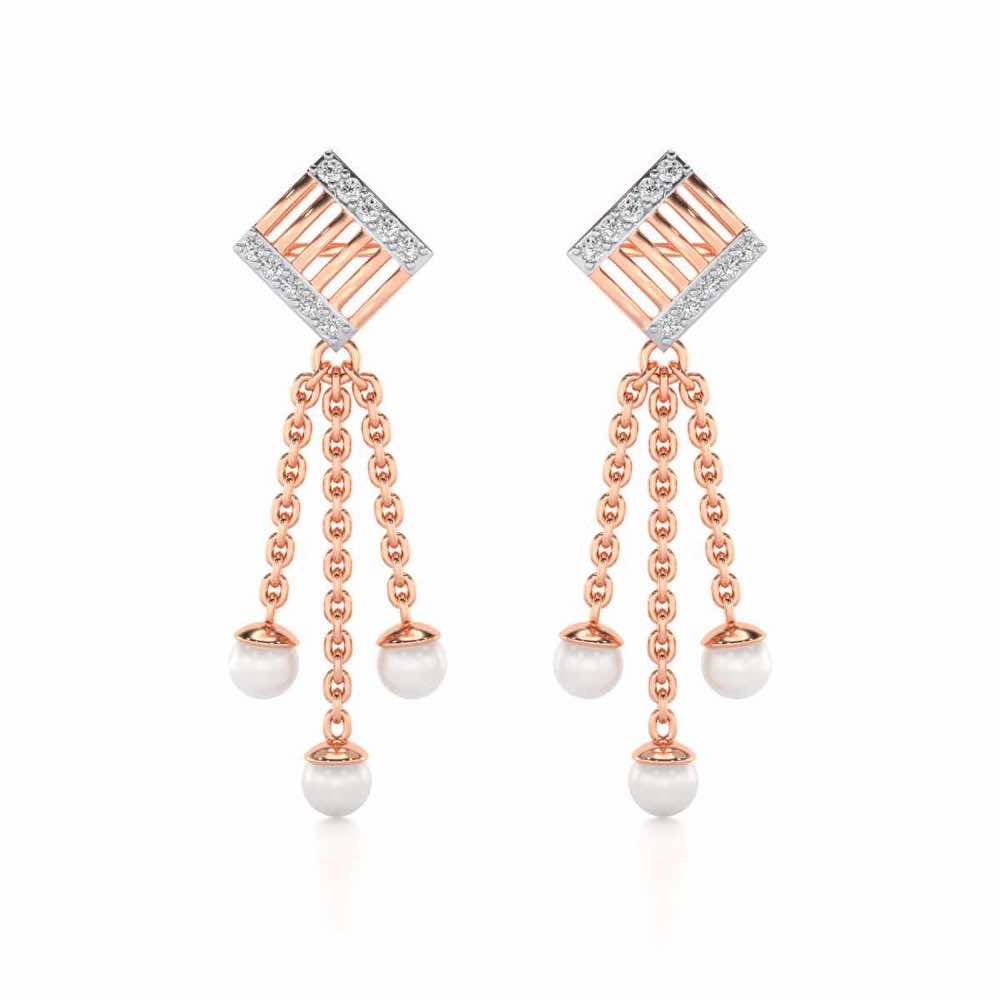 Gleaming Silver Dangler Earrings