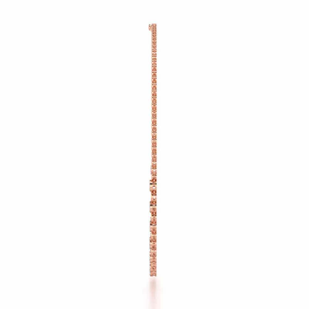 Glimmering Grace Silver Necklace - Rose Gold - Image 4