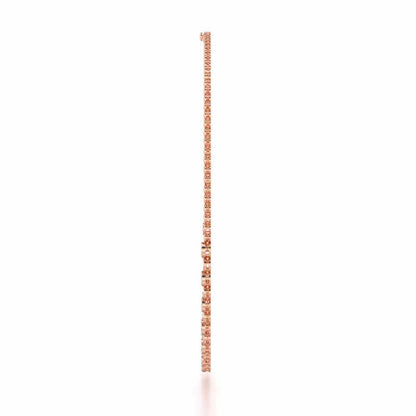 Glimmering Grace Silver Necklace - Rose Gold - Image 4