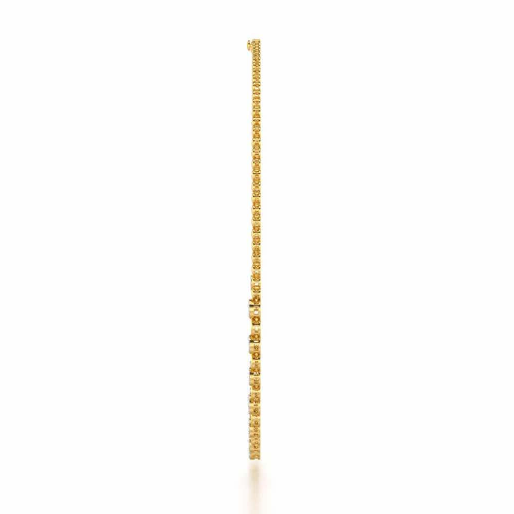 Glimmering Grace Silver Necklace - Yellow Gold - Image 4