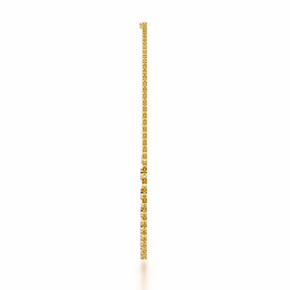 Glimmering Grace Silver Necklace - Yellow Gold - Image 4
