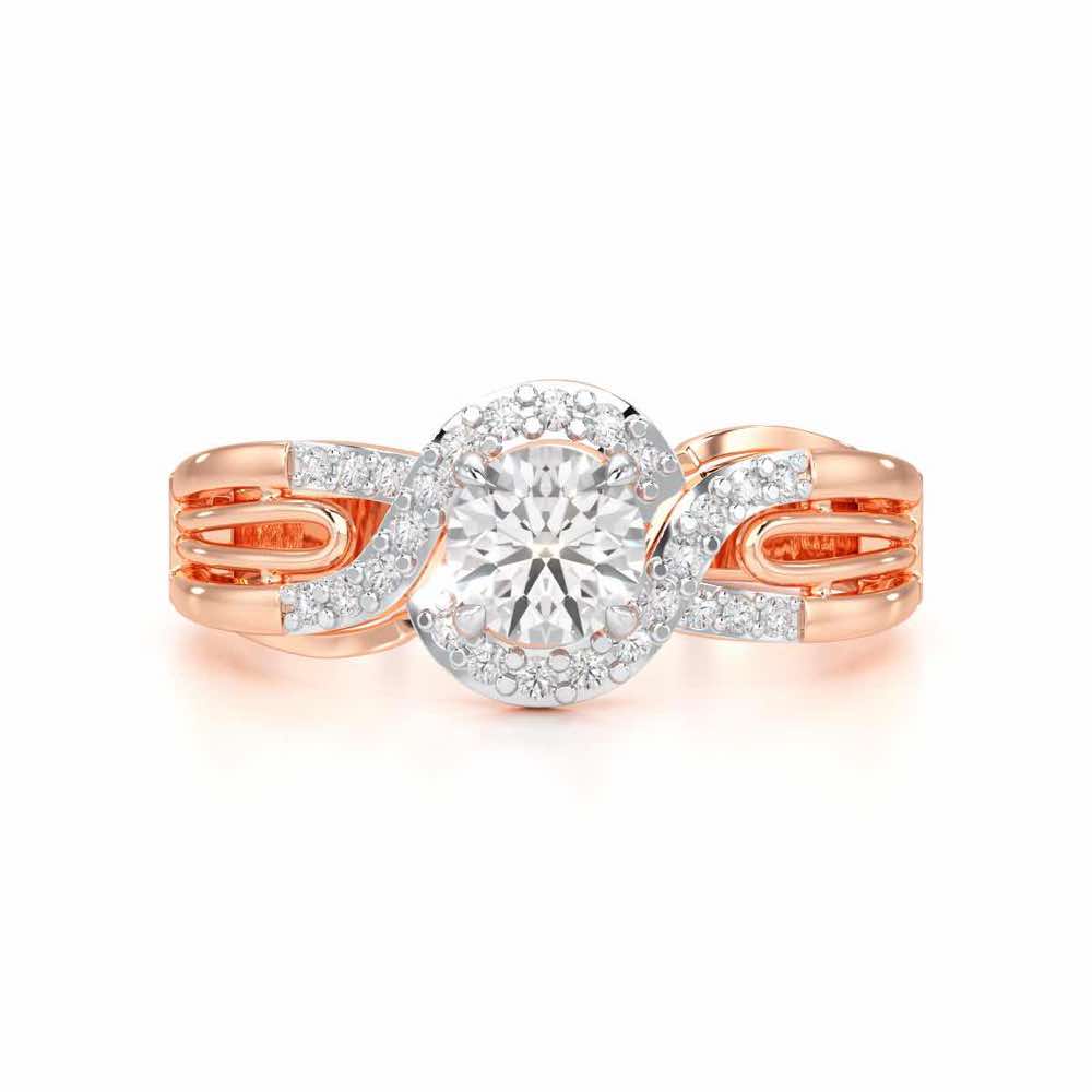 Glistening Glow Solitaire Ring - Rose Gold - Image 4