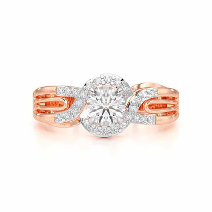 Glistening Glow Solitaire Ring - Rose Gold - Image 4