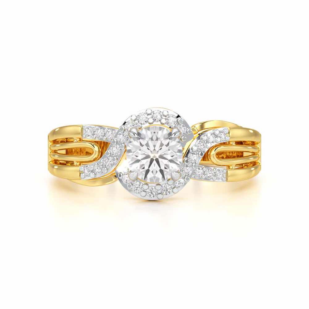 Glistening Glow Solitaire Ring - Yellow Gold - Image 4