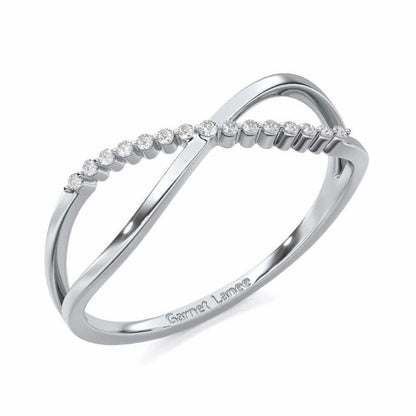 Glistening Grace Silver Ring - White Gold - Image 1