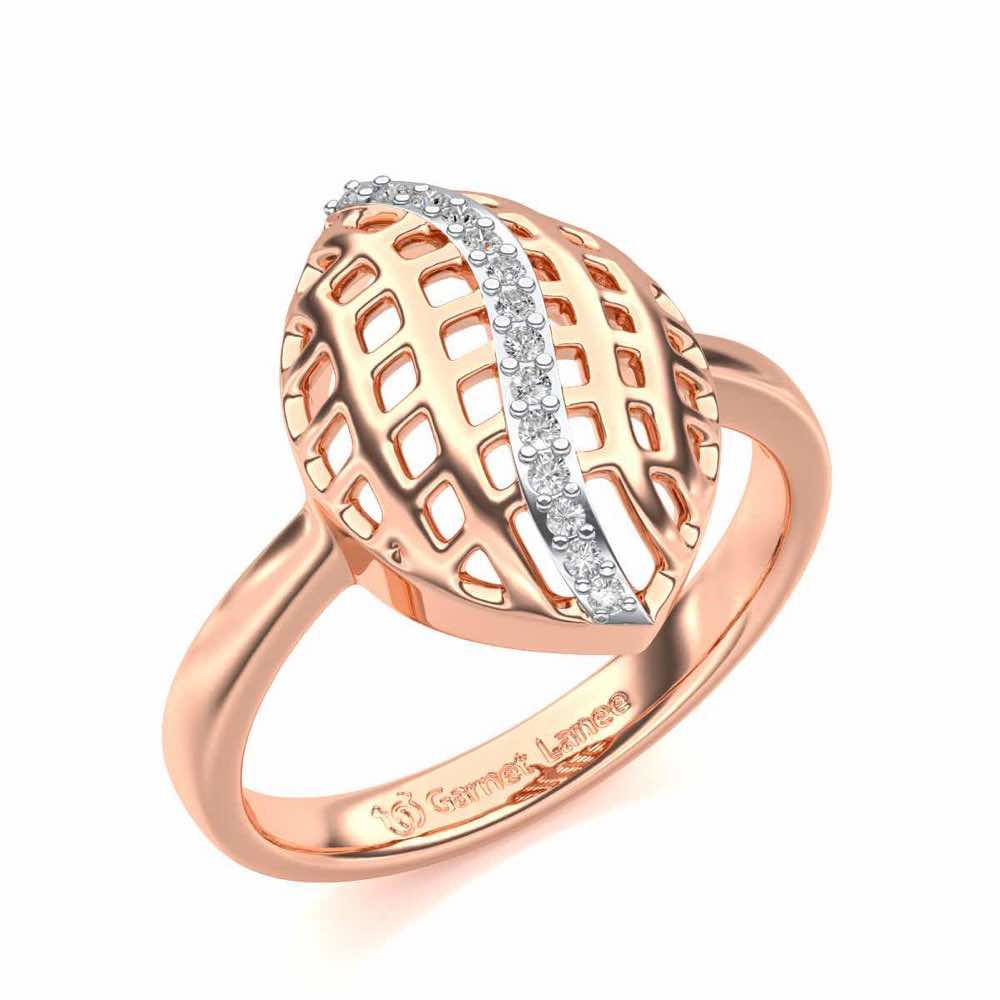 Glitter Drop Silver Ring