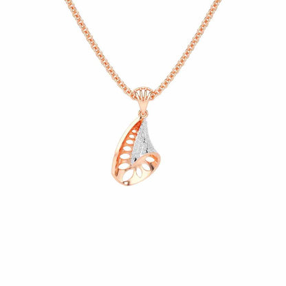 Glory Grace Silver Pendant - Rose Gold - Image 1