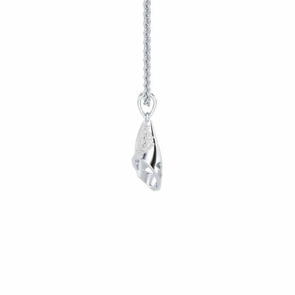 Glory Grace Silver Pendant - White Gold - Image 4