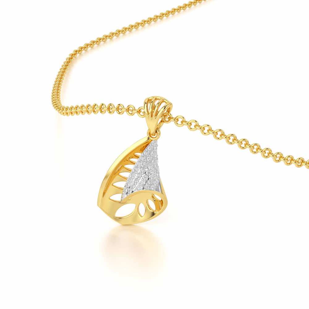 Glory Grace Silver Pendant - Yellow Gold - Image 2