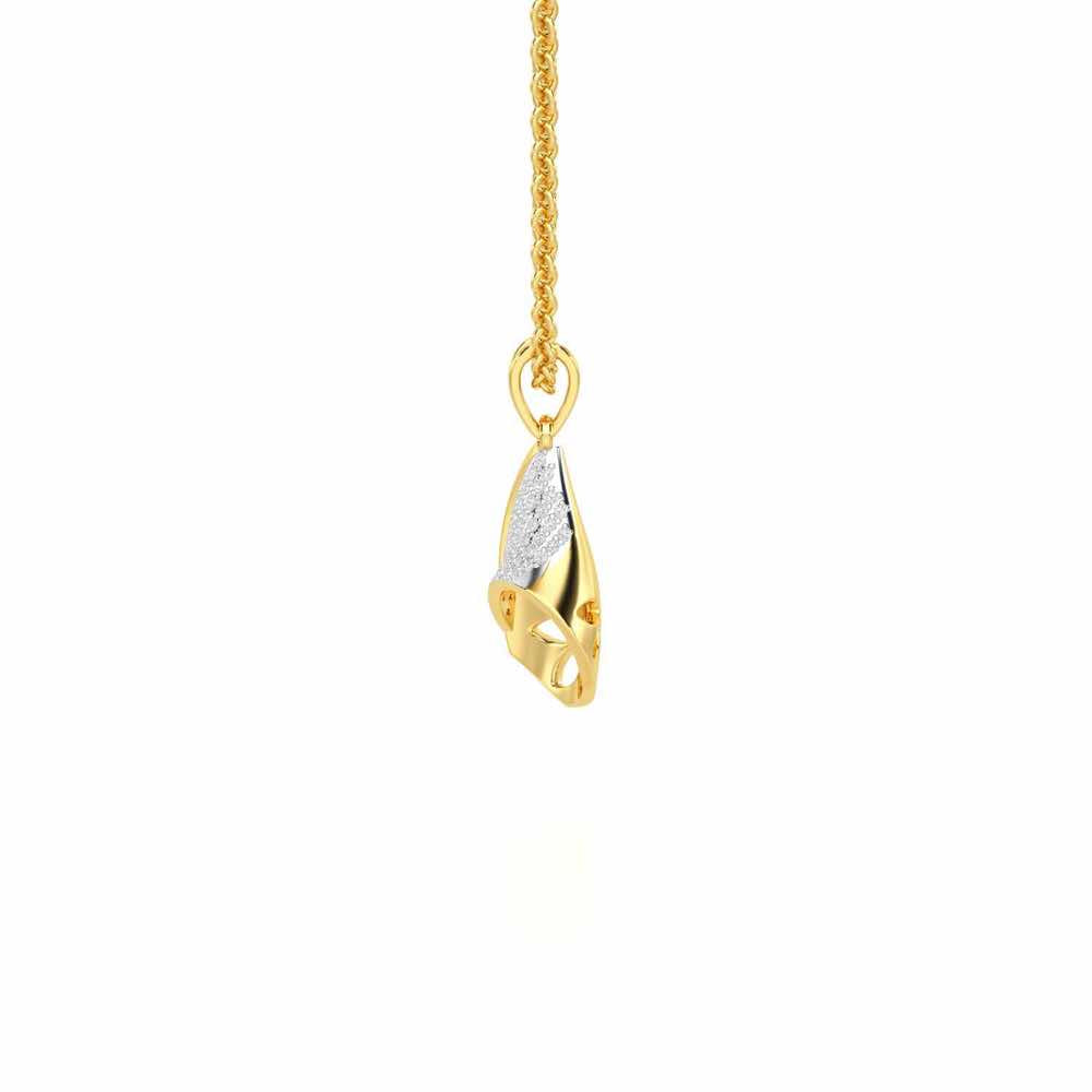 Glory Grace Silver Pendant - Yellow Gold - Image 4