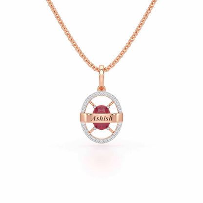 Glow Board Silver Pendant - Rose Gold - Image 1