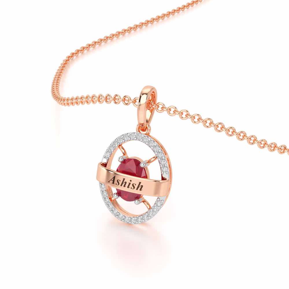 Glow Board Silver Pendant - Rose Gold - Image 2