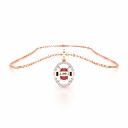 Glow Board Silver Pendant - Rose Gold - Image 3