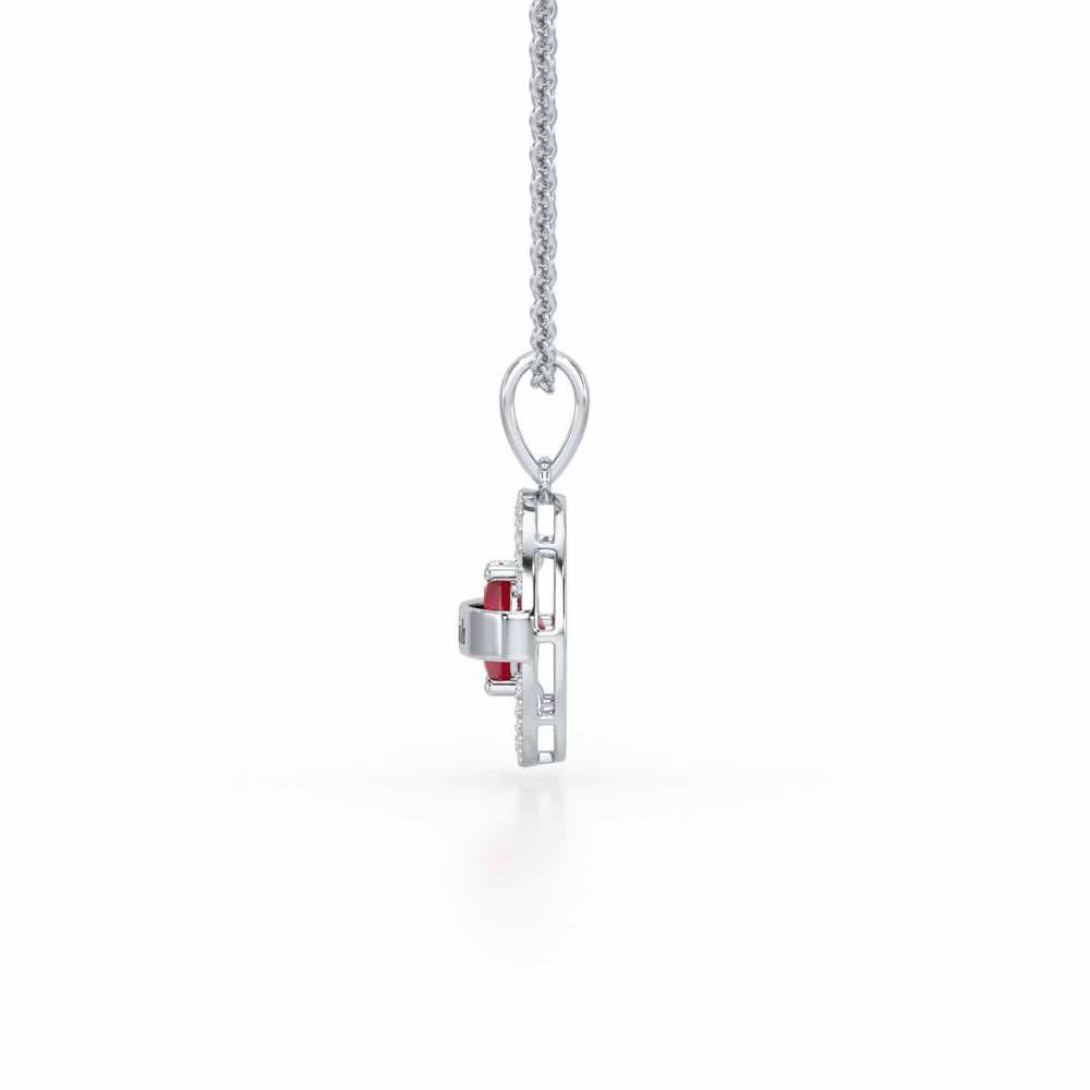 Glow Board Silver Pendant - White Gold - Image 4