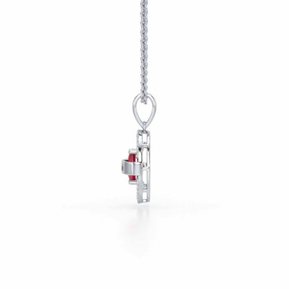 Glow Board Silver Pendant - White Gold - Image 4