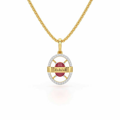 Glow Board Silver Pendant - Yellow Gold - Image 1