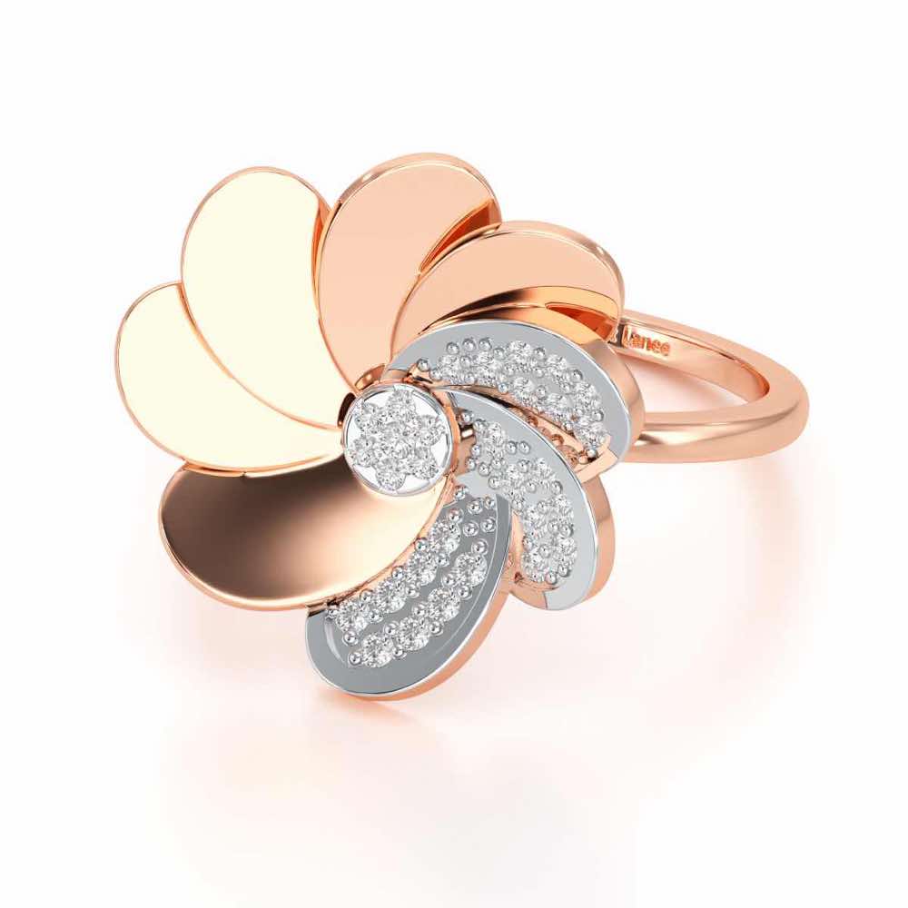 Glowing Flower Ring - Rose Gold - Image 2